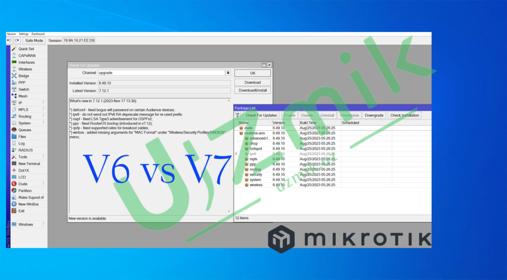 MikroTik RouterOS v6 va v7: Asosiy Farqlar va Yangilanishlar
