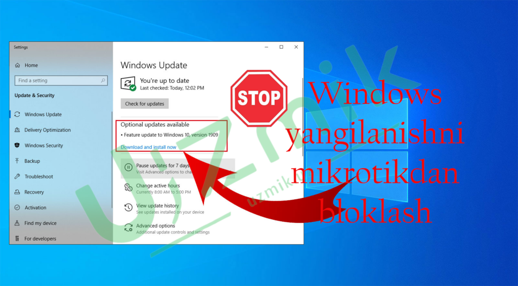 MikroTik orqali Windows Update’ni bloklash