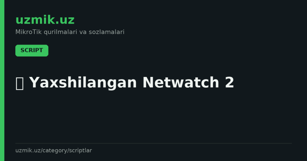 🛡 Yaxshilangan Netwatch 2