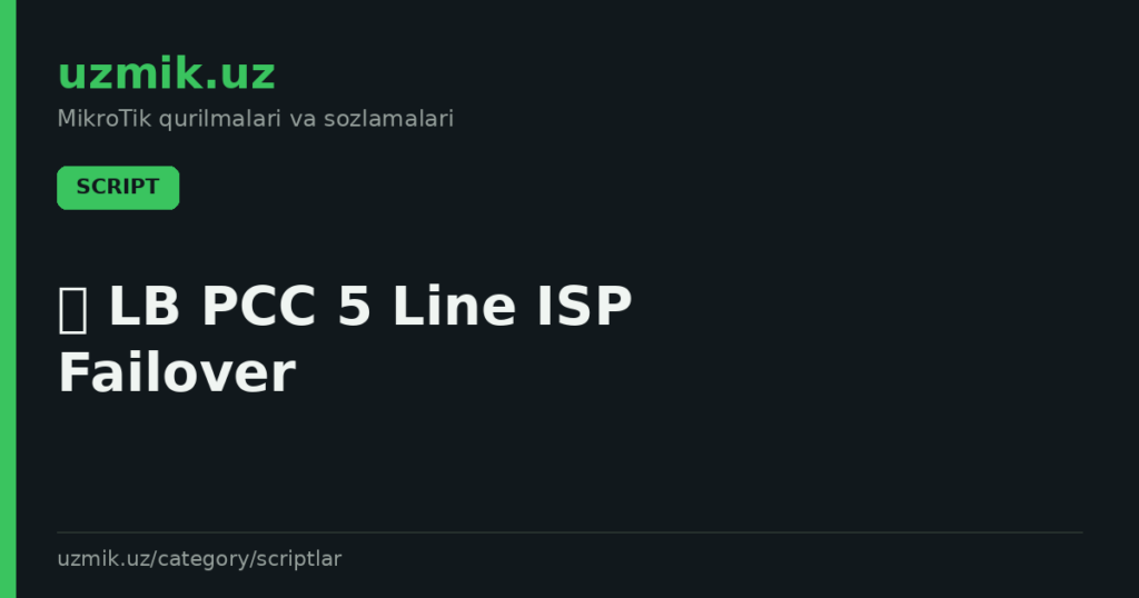 🌐 LB PCC 5 Line ISP Failover